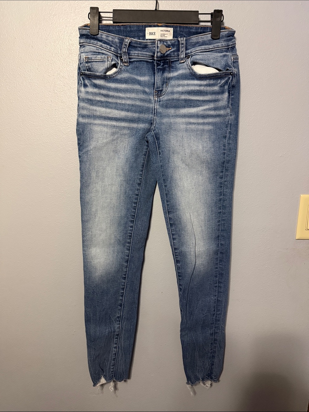 BKE Victoria Skinny Jeans in Light Blue Wash